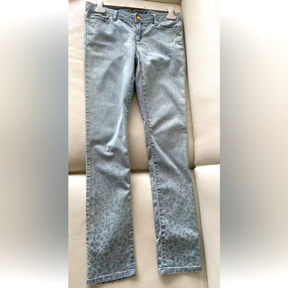 Michael Kors Jeans with Embellishments light wash blue sz 4 vintage